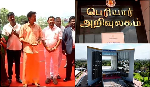கோவையில் ரூ.301 கோடி மதிப்பில் கட்டப்பட்ட பெரியார் அறிவுலகம்: முதல்வர் விஜய் திறந்து வைத்தார்