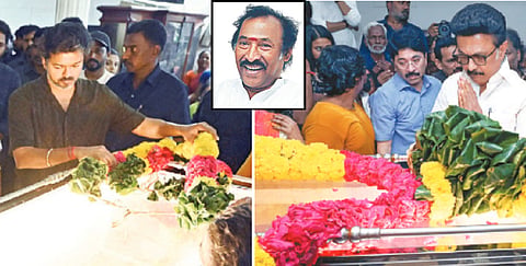 ‘தேனிசை தென்றல்’ தேவா உடலுக்கு முதல்வர் விஜய், மு.க.ஸ்டாலின், திரையுலகினர், பொதுமக்கள் அஞ்சலி