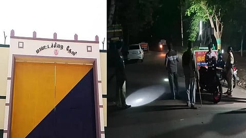 தேனி மாவட்ட சிறையில் காவலர்களை தாக்கிவிட்டு 17 விசாரணைக் கைதிகள் தப்பியோட்டம்