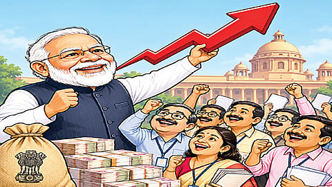 மத்திய அரசு ஊழியர்களுக்கு அகவிலைப்படி 3% உயர்வு