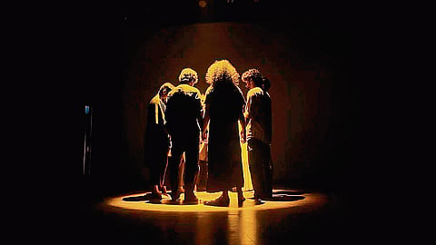 Performers on stage