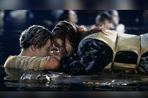 The popular 'Titanic' scene with the door