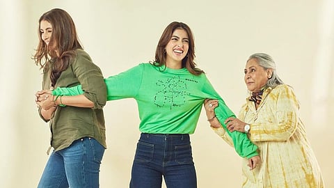 In frame: Shweta Bachchan Nanda, Navya Nanda and Jaya Bachchan