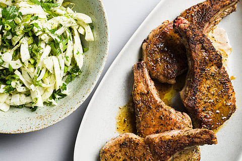 In frame: Pork chops