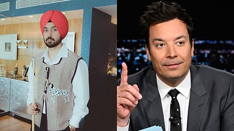 In frame: Diljit Dosanjh (L); Jimmy Fallon (R)