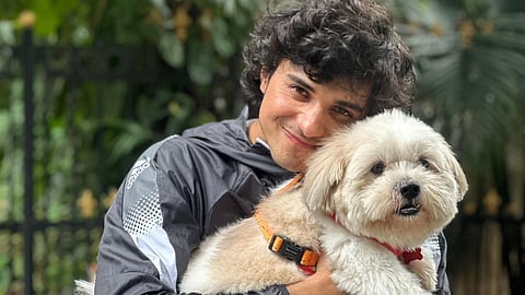 Abhay with Joey