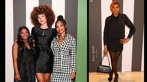 Simone Biles, Sofia Wylie and Marsai Martin at Kate Spade New York’s annual Global Summit on Women’s Mental Health
(R) Taraji P Henson