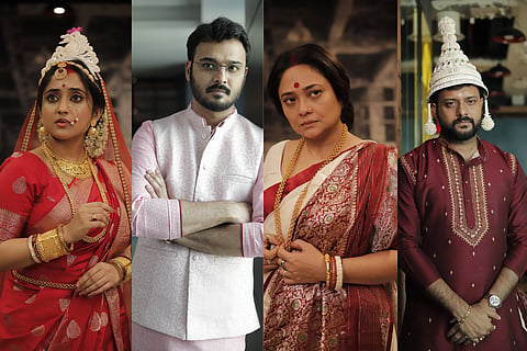 (L-R) Soumitrisha, Rajdeep, Rupanjana and Indrasish