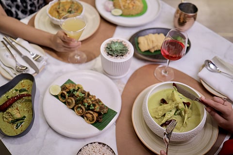 Dishes from the pop-up