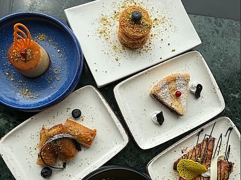 Assortments of desserts