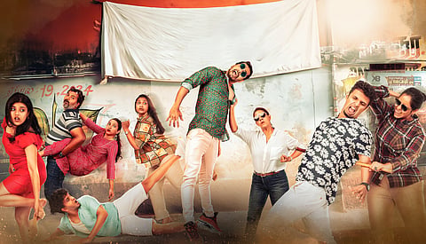 Actors in their characters in ‘Theradha Thiruttu Kootam’