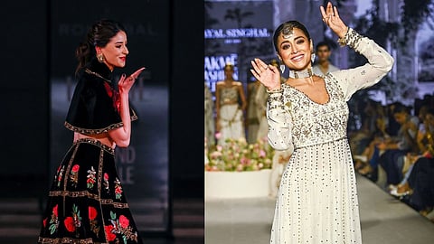 Ananya Panday (L); Shriya Saran (R)