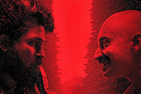 Allu Arjun, Fahadh Faasil face off in new 'Pushpa 2' poster