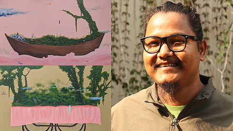 Artist Abhijit Saikia talks about his ongoing exhibition in New Delhi