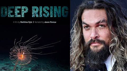 The documentary is narrated by Jason Momoa (R)