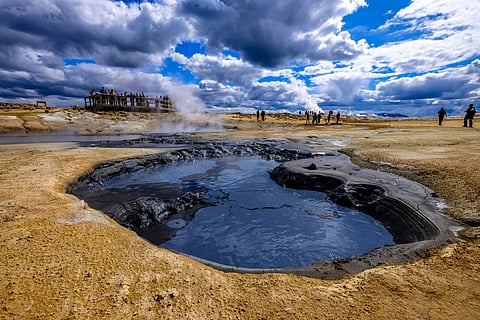 Natural healing hot springs in India