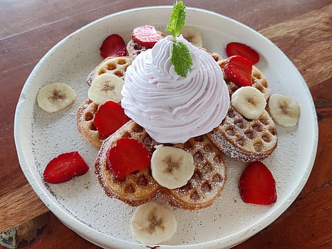 Strawberry loffles