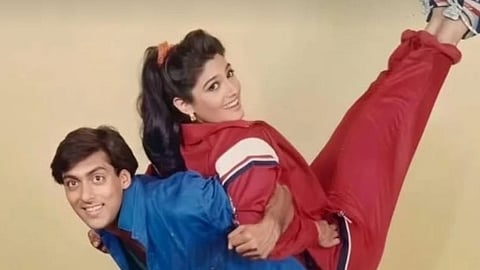 Salman Khan and Raveena Tandon
