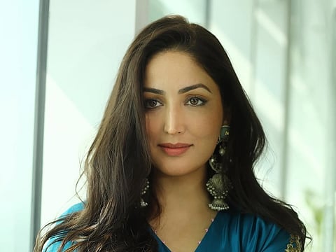 Yami Gautam makes us stop and stare in a traditional blue organza kurta set