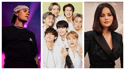Justin Bieber, BTS and Selena Gomez all have staggering net worths