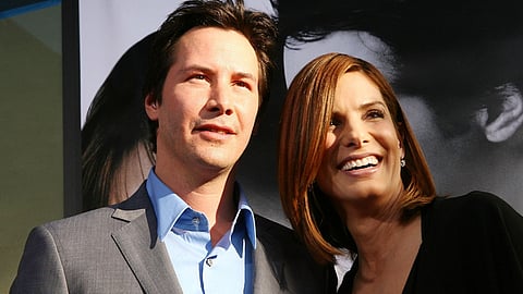 Keanu Reeves and Sandra Bullock