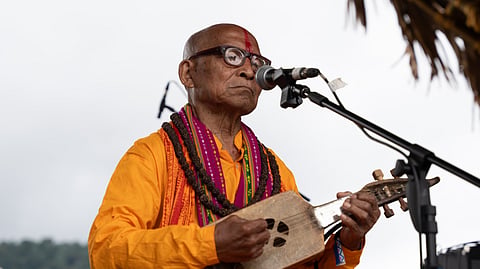 Sadagar Debbarma performing at the Ziro Festival last year