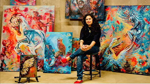 Former data scientist turned visual artist, Sanjukta Mitra, makes her India debut with a new show