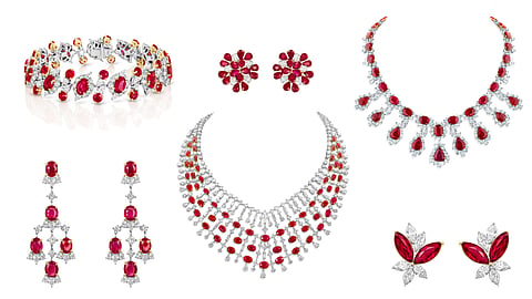 High jewellery ruby collection
