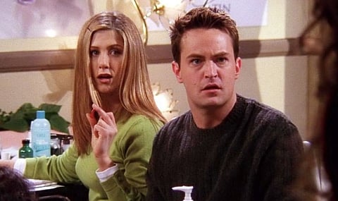 Matthew and Jennifer played Chandler and Rachel on Friends