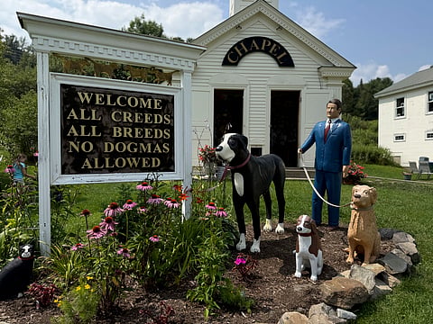 A massive mountain park in Vermont celebrates the bond between dogs and their humans