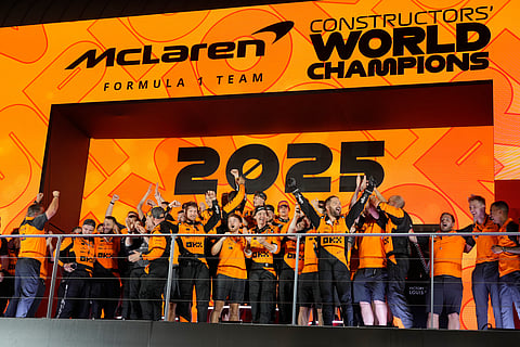McLaren wins the F1 Constructors Championship two years in a row!