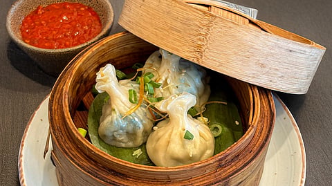 Embark on a global culinary journey at this elegant restaurant in a star hotel