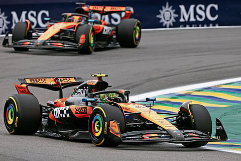The papayas make their way around the circuit