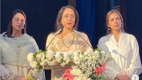 Hema Malini and her daughters, Esha and Ahana