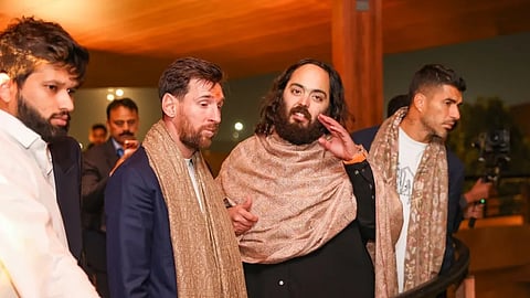 Anant Ambani gifts watch to Messi