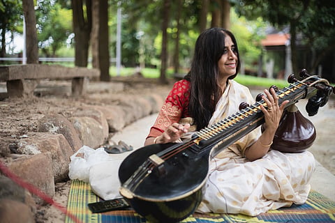 In frame: Geetha Navale