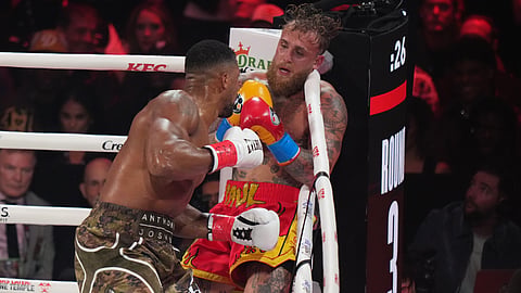 Jake Paul and Anthony Joshua
