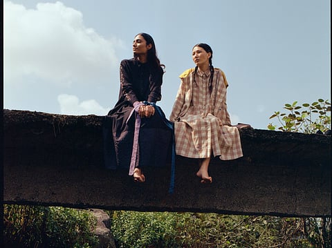 This edit reworks the Chamba
rumal into contemporary forms, allowing tradition to live on