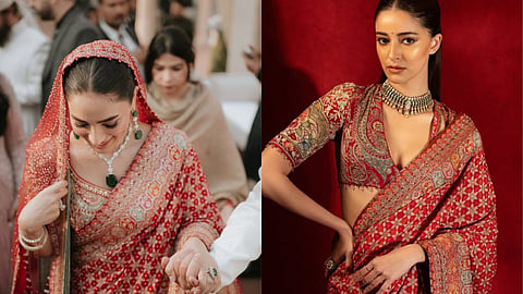 Shanzeh Ali Rohail's wedding look is copied from Ananya Panday's look?