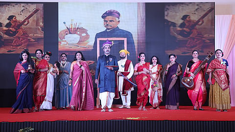 Raja Ravi Varma reimagined on the ramp