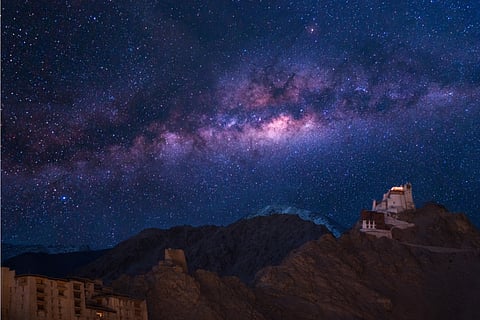 A celestial experience unfolds in Ladakh with a Rare Blue Moon Event