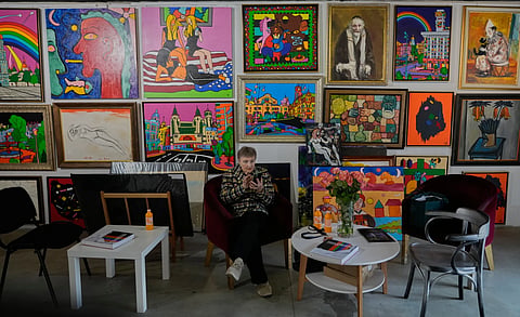 Kyiv art fair offers a quiet refuge from the realities of war