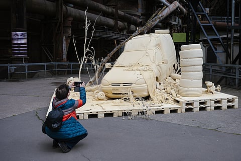 Dozens of artists bring new life to a gigantic former ironworks on UNESCO’s world heritage list