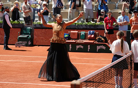Naomi Osaka brought 2 backup dresses to her Roland Garros match