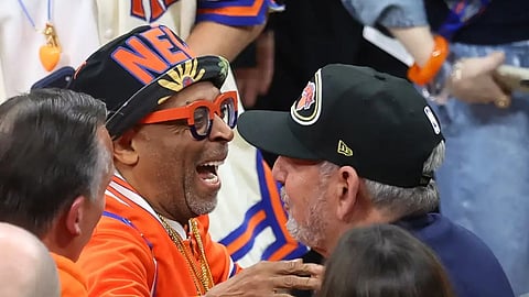 Knicks owner James Dolan and Spike Lee forget feud and celebrate win