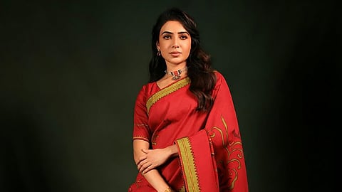 Samantha Ruth Prabhu chose a custom Archana Jaju creation inspired by Bapu Bomma art