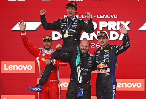 Although Antonelli was beaten to pole by his Mercedes teammate Russell and McLaren’s Lando Norris, he saved his very best for race day