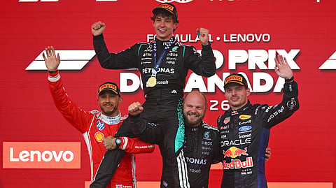 Although Antonelli was beaten to pole by his Mercedes teammate Russell and McLaren’s Lando Norris, he saved his very best for race day