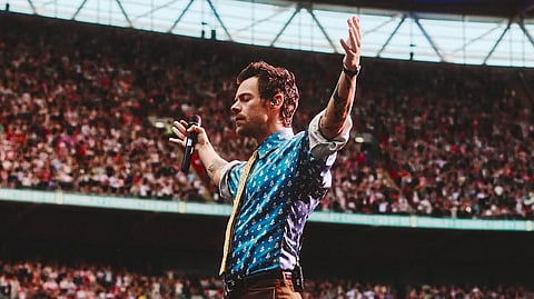 Health update: Harry Styles sparks concern after collapsing on stage at Wembley Stadium