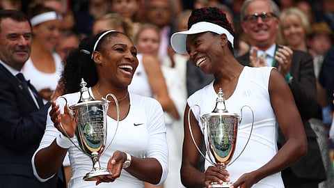 Serena and Venus Williams' Wimbledon doubles match uncertain after the former suffers knee problems